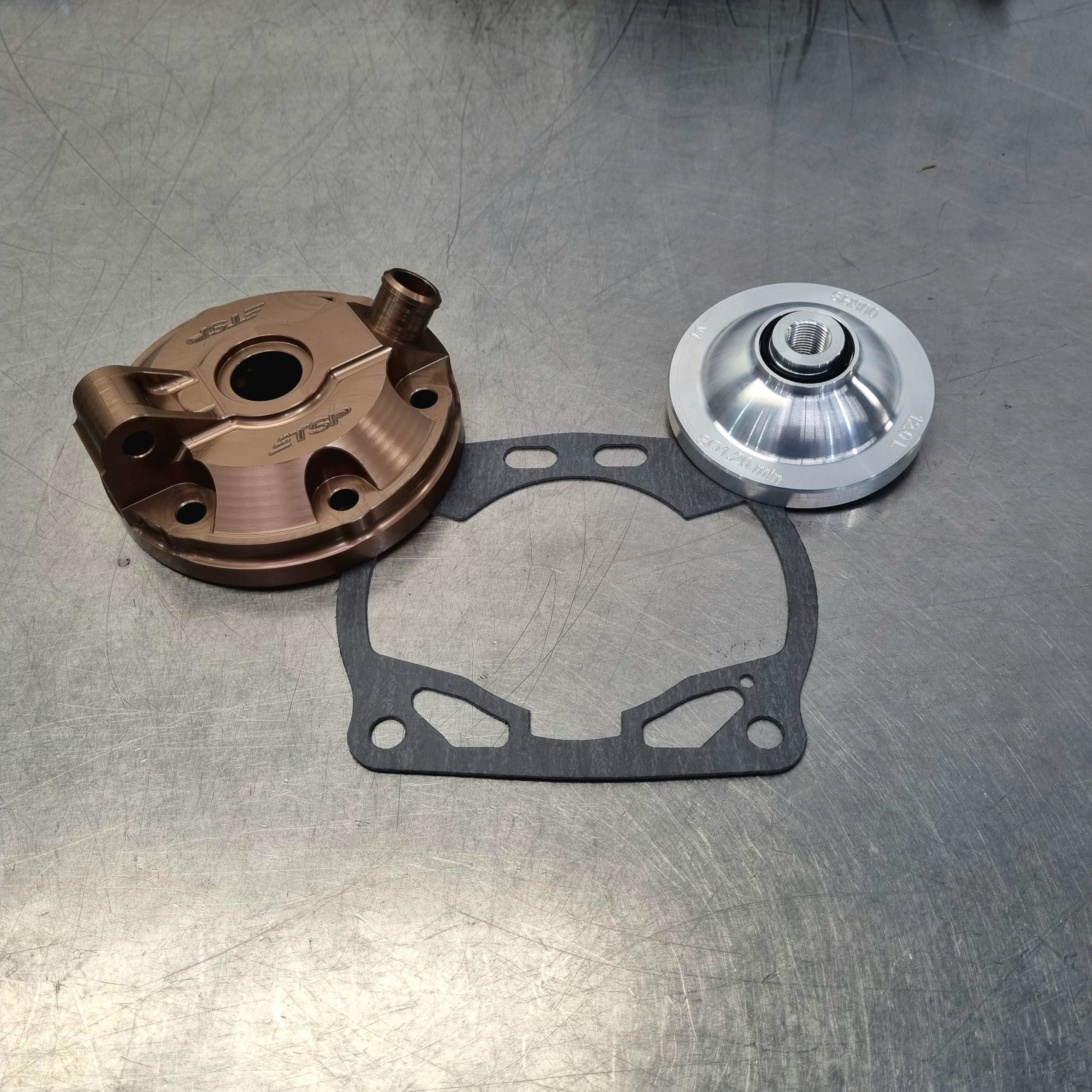 TSP Complete Billet Head — Sherco 300 2018-on Low/Medium/High Compression